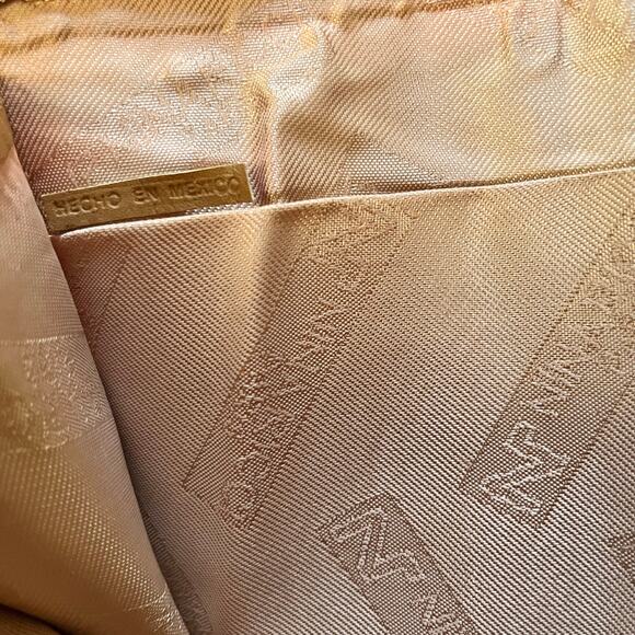 Nina Ricci Vintage Camel Tan Leather Wristlet Evening Bag - Picture 4 of 10